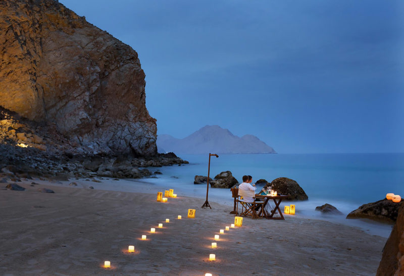 Zighy Bay, Sixsenses hotel, Plage, Oman