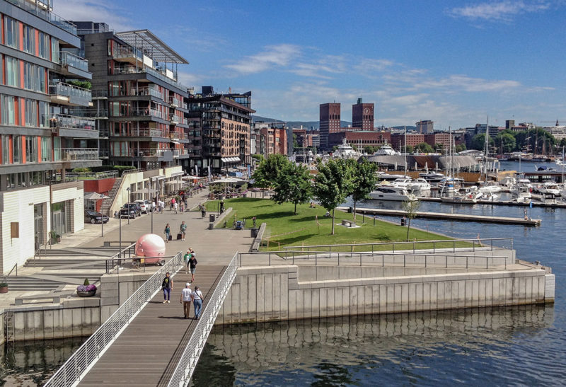 Oslo, Norvège, Quartier de Aker Brygg