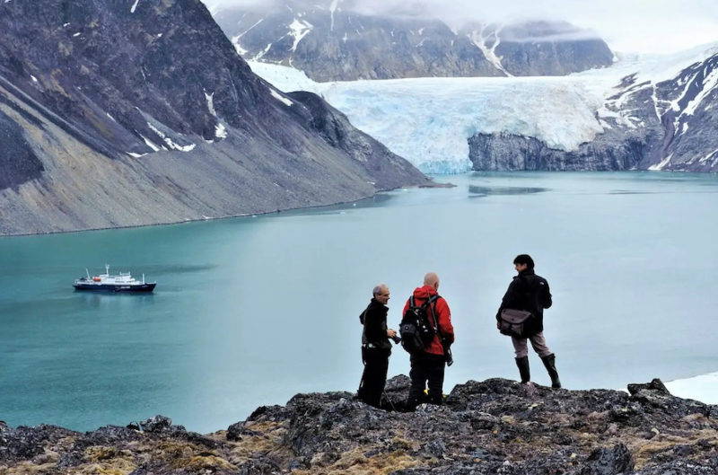 Groenland, vue sur un glacier