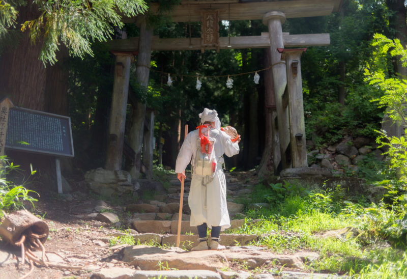 Un moine Yamabushi au Japon