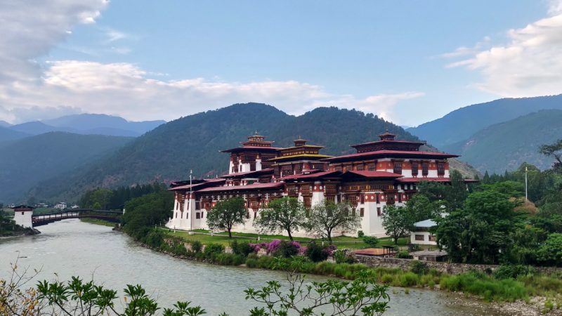 Temple Dzong à Punakha au Bhoutan