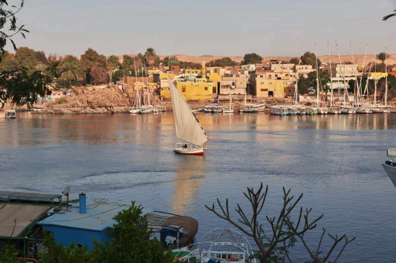 Le Nil en Egypte en bateau